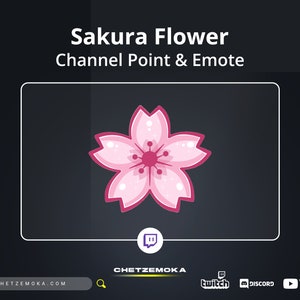 Sakura Flower Emote - Twitch Emote | Twitch Channel Points - Twitch - Discord - YouTube