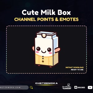 Milk Box Channel Point - Twitch Emote | Twitch Channel Point - Twitch - Discord - YouTube