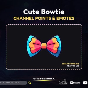 Bowtie Channel Point - Twitch Emote | Twitch Channel Point - Twitch - Discord - YouTube