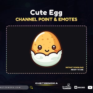 Egg Channel Point - Twitch Emote | Twitch Channel Point - Twitch - Discord - YouTube