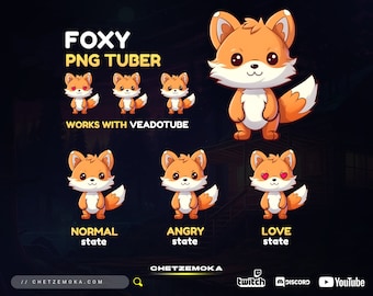 PNGTuber FOX FURRY | Veadotube | Easy to Install | Discord | Twitch | Kick