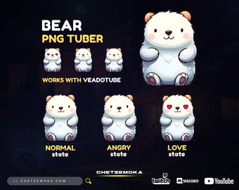 PNGTuber BEAR | Veadotube | Easy to Install | Discord | Twitch | Kick