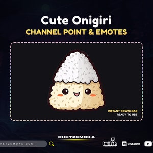 Onigiri Channel Point - Twitch Emote | Twitch Channel Point - Twitch - Discord - YouTube