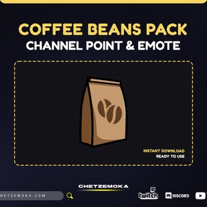 Kaffeebohnen Paket Emote - Channel Point - Twitch Emote | Twitch Channel Punkte - Twitch - Discord - YouTube