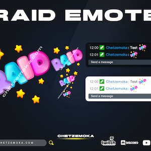 Pastel Animated/Static Raid Twitch Emote - Twitch / Youtube / Discord | Instant Delivery | GIF