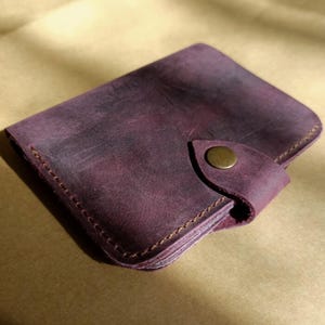 Personalisierte Leder Geldbörse - Schlanke RFID Ledertasche, Minimalistische Vordertasche Brieftasche, Leder Kartenhalter - Geschenk für Ihn, Geschenk für Mutter