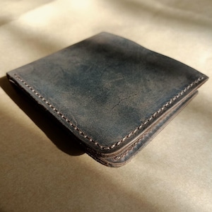Billetera plegable de cuero marrón personalizada: billetera RFID grande con iniciales, grabadas o en relieve, regalo perfecto para hombres, billetera, el mejor regalo para