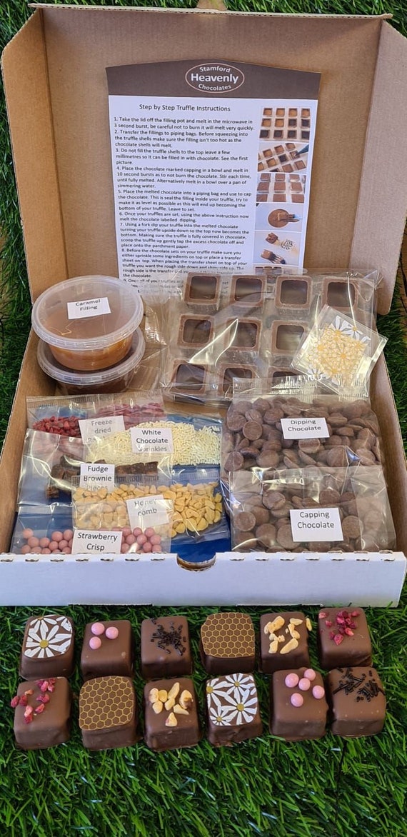 Chocolate Truffle Kit Make at Home Chocolate Truffles Etsy