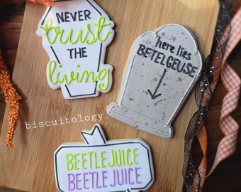 Beetlejuice Plaque Collection Beetlejuice Cookie Cutter