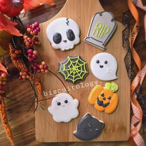 STL File for 3D Printing Halloween Petite 7 Piece Set Cookie Cutters - Digital Download