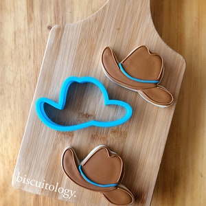 Western Cowboy Hat Cookie Cutter 3D Printed Fondant Cutter Clay Cutter