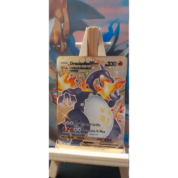 Rare Personalized Pokémon Card Charizard Vmax Shiny Golden Metal Shadowless  Charizard Vmax French Card Radiant Destiny -  Denmark