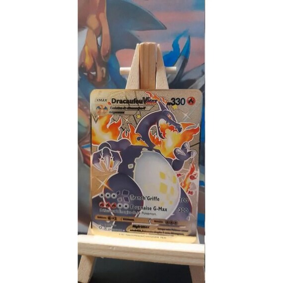 Carte Pokémon Gold Métal - Dracaufeu