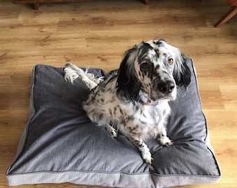 Custom Orthopedic Dog Bed: Removable and washable Grey Cover, Washable