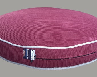Premium quality Removable and washable  cherry  color   round shaped orthopedic dog bed and  covers