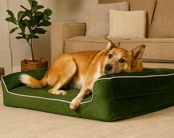 Orthopedic Dog Bed: Removable Washable Sofa Bolster