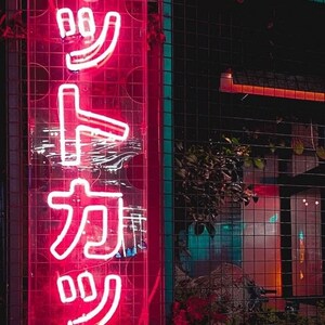 Neon Japanese Aesthetic Neon Sign Neon Sign Light Neon - Etsy