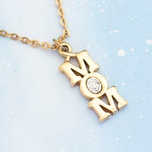 Colar da mãe do vintage | Colar do dia das mães | Colar em tom dourado | 18 polegadas | Avon | J4