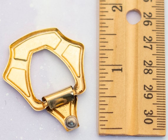 Vintage Golden Elegant U-Shaped Dangle Earrings |… - image 2
