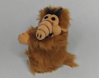 Vintage ALF El programa de televisión alienígena clip de felpa en Hugger / ALF Juguete ALF relleno de 3,5" o 9 cm