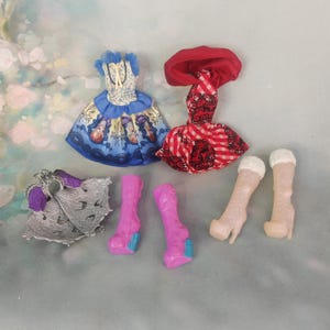 Conjunto de vestidos y zapatos para muñecas Ever After High | Atuendo para muñeca Ever After High | Accesorios para muñecas Ever After High | Ropa EAH
