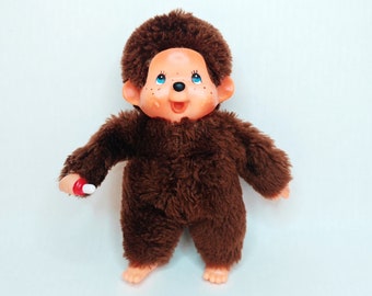 Monchichi Mono Felpa Peluche Muñeca Juguete Tal cual Vntage 80's / Peluche Monchhichi coleccionable