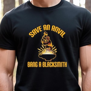 Anvil Blacksmith, Anvil T-shirt, Welding Shirt, Blacksmith Tools, Farrier Shirt, Blacksmith Hammer, Welder Shirt, Welder Gift Tee - ID: 2275