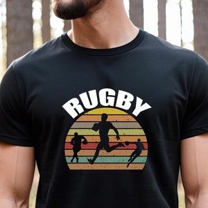 Vintage Rugby Shirt, Rugby Gifts, Rugby T-Shirt, Rugby Coach Gift, Retro Rugby Team Shirt, Rugby Fan Tshirt, Gift For Him, Sports - ID: 2802