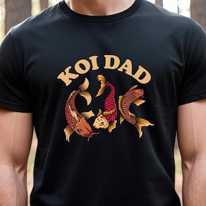 Koi Shirt, Koi Fish, Japanese Shirt, Dad Shirt, Koi Pond, Dad Gift, Fathers Day Gift, Gifts For Dad, Fathers Day, Father Fish Tee - ID: 2158