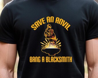 Anvil Blacksmith, Anvil T-shirt, Welding Shirt, Blacksmith Tools, Farrier Shirt, Blacksmith Hammer, Welder Shirt, Welder Gift Tee - ID: 2275