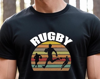 Vintage Rugby Shirt, Rugby Gifts, Rugby T-Shirt, Rugby Coach Gift, Retro Rugby Team Shirt, Rugby Fan Tshirt, Gift For Him, Sports - ID: 2802