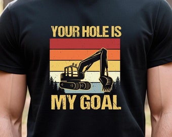 Camisa de excavadora, miniexcavadora, camisa de construcción, regalo de construcción, operador de equipo, operador de equipo pesado, regalo de constructor -ID: 2383
