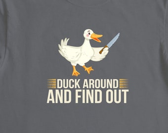Duck With Knife, Ducks Shirt, Goose Shirt, My Spare Time, Things I Do, Duck Lover Shirt, Farm Animal, Gift For Him, Gift For Her - ID: 2577