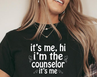 Its Me Hi I'm The Counselor Shirt, Counselor Gift, Counseling Shirt, School Psychologist, Counselor Tshirt, Social Worker Shirt - ID: 2735