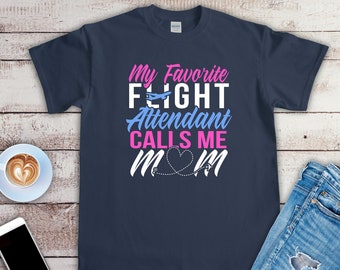 Camisa de mamá azafata, mamá divertida de una camisa de azafata, orgullosa madre de camiseta de azafata, mamá azafata - ID: 1844