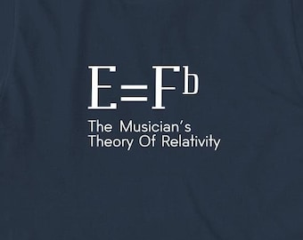 EFb Camiseta Teoría De La Relatividad Del Músico, Regalo De Navidad, Regalo De Cumpleaños, Canción Clásica, Música Clásica, Camiseta De Compositor - ID: 1404
