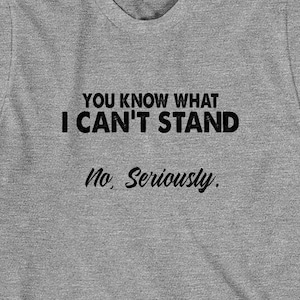 You Know What I Can&#39;t Stand Shirt, Handicap Shirt, Wheelchair Humor T-Shirt, Amputee Support Shirt, Disability Tee, Christmas Gift -ID: 2022