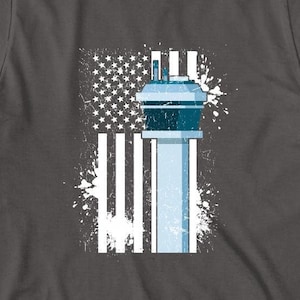 Air Traffic Controller USA Flag Shirt, Flight Control Shirt, Air Traffic Controller Gift T-Shirt, Air Traffic Officer, ATC Gift - ID: 1953