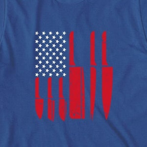Patriotic Knife Shirt, Christmas Gift, Birthday Gift, Father&#39;s Day, American Knife, USA Flag Knife, American Flag - ID: 1767