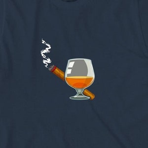 Cigar And Whiskey Shirt, Christmas Gift, Birthday Party Gift, Father's Day, Whiskey Lover, Cigar Lover, Smoker Shirt, Bourbon - ID: 829