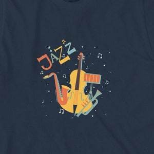 Jazz Band Instruments V1 Shirt, Christmas Gift, Birthday Gift, Old Fashion, Vintage Music Lover, jazz music, jazz fan - ID: 753
