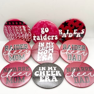 Navarre Florida Raiders Gameday Buttons | Cheerleading Gifts & Accessories