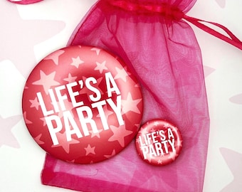 Design Your Own Pinback Buttons | Custom Button Pins | Party Favor Badge Buttons