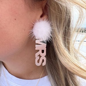 Pendientes MRS / Pendientes de novia para despedida de soltera, boda o regalo de despedida de soltera.