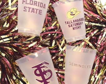 FSU 16 oz Tumblers Cup | Tallahassee Saturday Night | Licensed Garnet & Gold Gameday Tailgate Merch | Noles Mom Gift