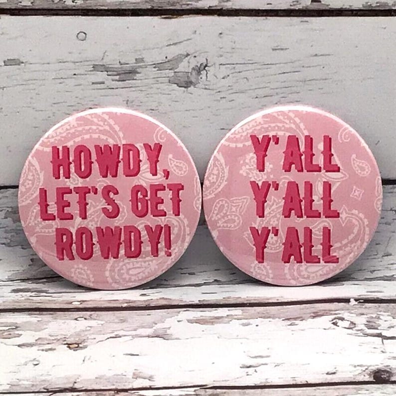 Cowgirl Bachelorette Buttons | Last Rodeo Disco Cowgirl Pins | Nashville Bach Bachelorette Outfit Accessories image 5