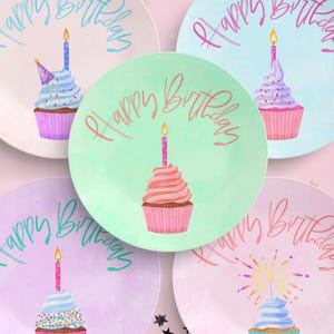Birthday Plate Collection | Personalized Birthday Plate, Reusable Celebration Plate for Kids or Adults, Custom Birthday Gift
