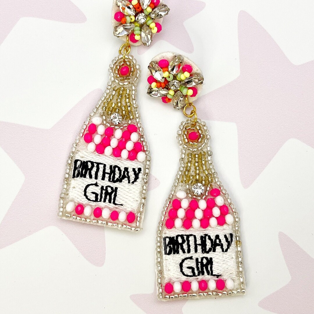 Birthday Girl Earrings 21st Birthday Its My Birthday Birthday Etsy