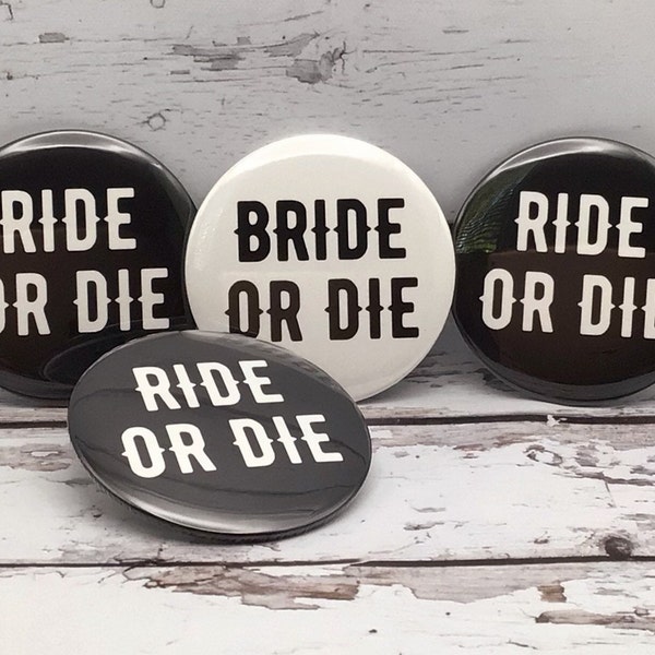 Bride Or Die Ride or Die Bachelorette || Emo Bachelorette Goth Bride Gothic Wedding Alternative Bride Til Death Do Us Part Halloween Bride