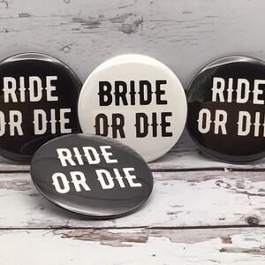 Bride Or Die Bachelorette Party Button Til Death Do Us Party Emo Bachelorette Emo Bride Goth Bachelorette Gothic Wedding Goth Bride Hallowee